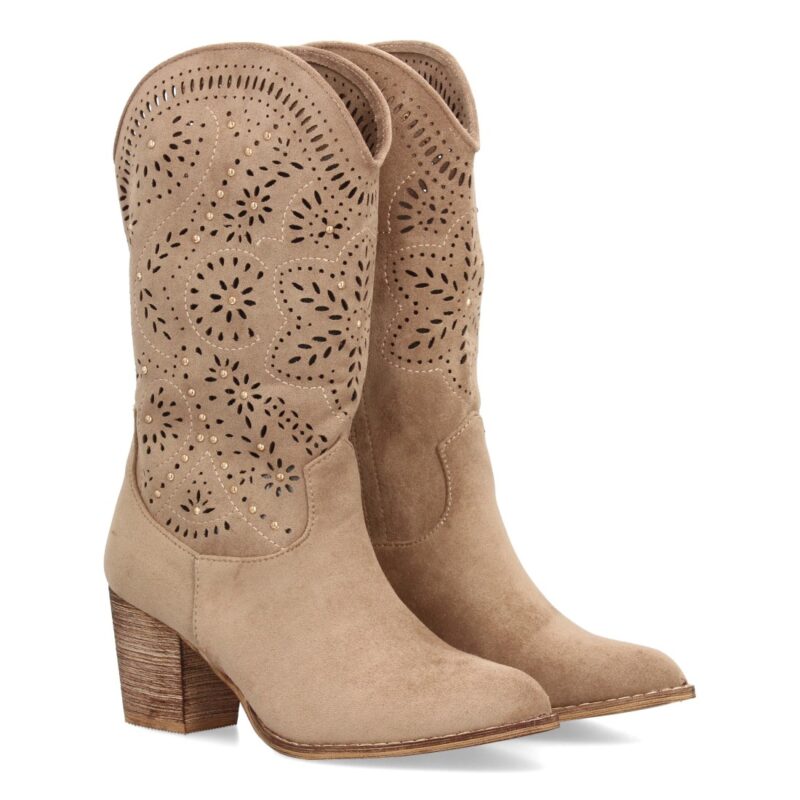BOTA BEIGE BOTAS TEXAS - Imagen 1